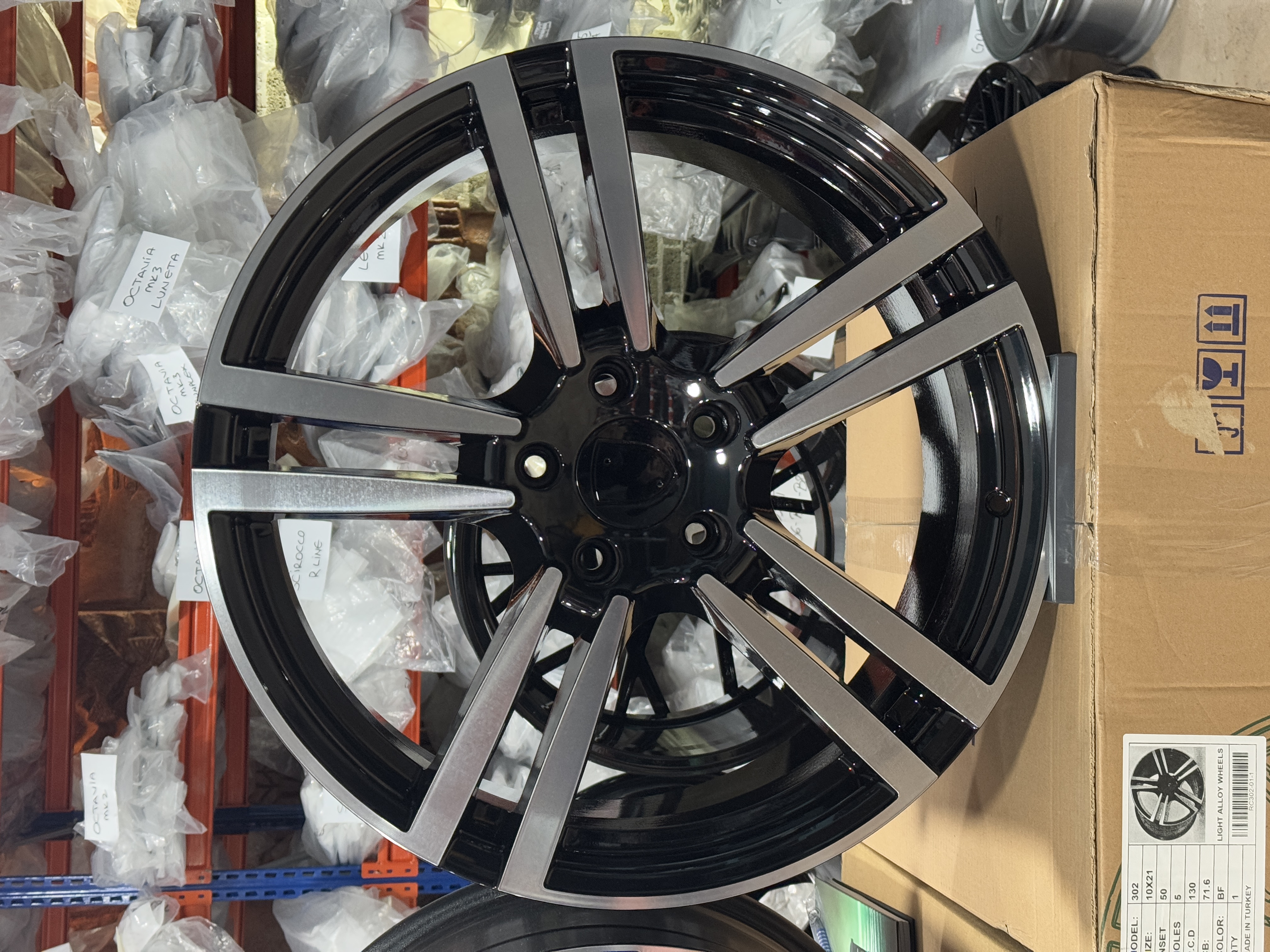 Jante Aliaj EMR Wheels A302 - 5x130 21 Black Diamond